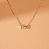 March Birthstone Aquamarine Necklace
