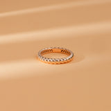 Solid Gold Braided Ring - Thick