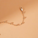 Yellow gold bead chain bracelet