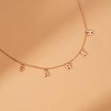 Dainty Dangling Letter Necklace, Shonda