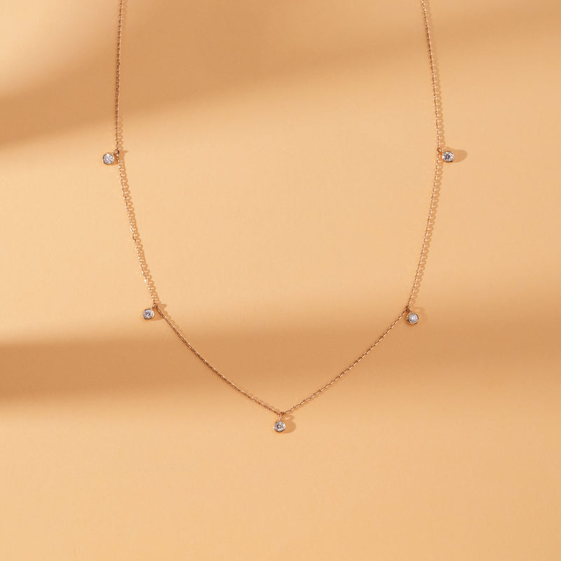 minimalistic diamond pendants