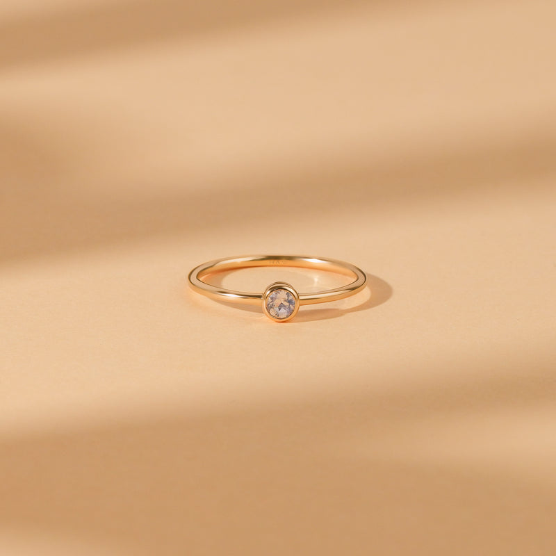 natural light blue aquamarine engagement ring