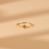 thin peridot august birthstone