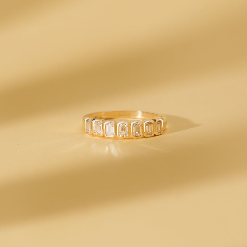 half etyernity large baguette diamond band