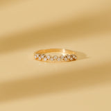 natural round cut diamond solid gold ring