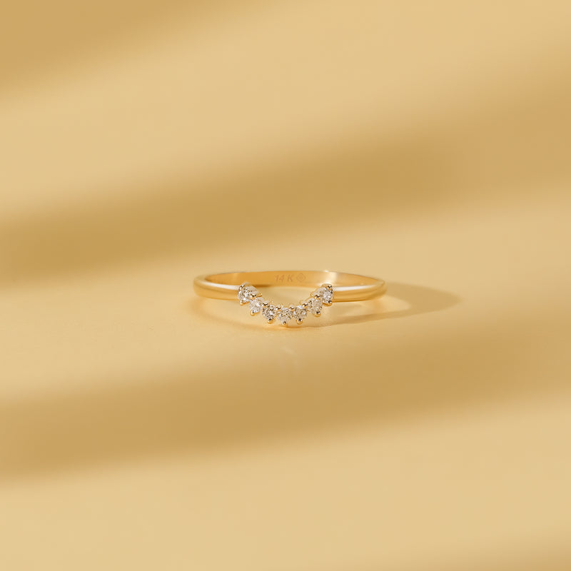 solid gold april birthstone diamond ring