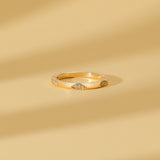 stacking ring with clear diamonds