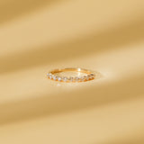solid gold diamond ring