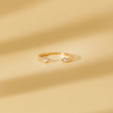 stackable diamond cuff ring