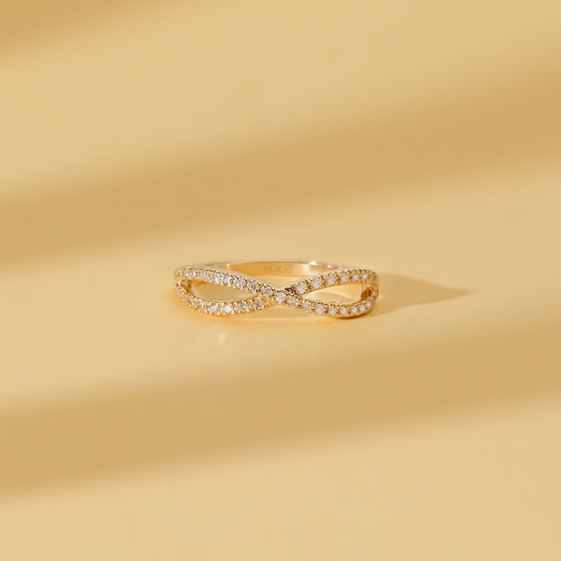 prong set april birthstone band