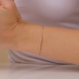 diamond paved bar bracelet
