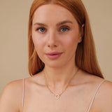 14k solid gold circle enhancer for charms paperclip necklace 