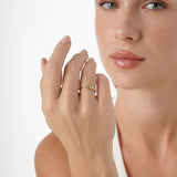 Dainty Diamond Clover Ring, Tova