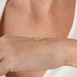 Dainty Diamond Clover Ring, Tova