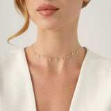 Marquise Lab Diamond Dangly Necklace, Nyphadora