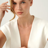 Marquise Lab Diamond Dangly Necklace, Nyphadora