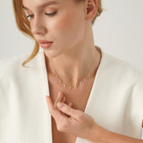 Marquise Lab Diamond Dangly Necklace, Nyphadora