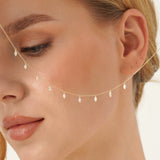 Marquise Lab Diamond Dangly Necklace, Nyphadora