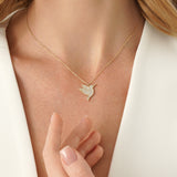 Diamond Hummingbird Necklace, Ophirelia