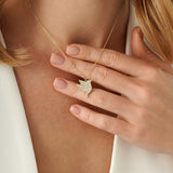 Diamond Hummingbird Necklace, Ophirelia