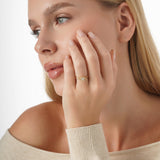 Clover Diamond Stacking Ring, Mere