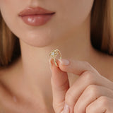 Clover Diamond Stacking Ring, Mere