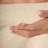 Clover Diamond Stacking Ring, Mere