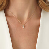 Diamond Cross Necklace, Virelitha