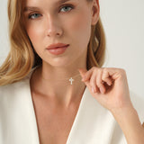 Diamond Cross Necklace, Virelitha