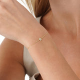 Natural Diamond Dog Paw Bracelet, Puppy