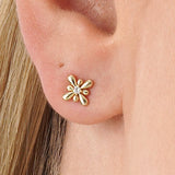 Diamond Floral Stud Earrings, Ophezira