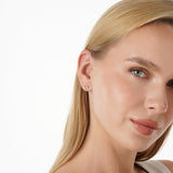 Lab Grown Diamond Floral Bow Stud Earrings, Valessia