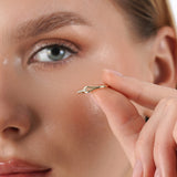 Solid Gold Hook Ring, Evalyra