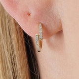 Diamond Huggie Earrings, Orlanthia