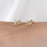 Diamond Starburst Studs, Celavira