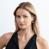 Flush Set, Natural Diamond Accent Ball Earrings