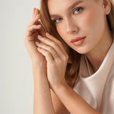 Solid Gold Multi-Row Statement Band, Thessiva