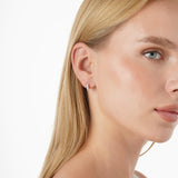 Graduated Lab Diamond Huggie Hoops, Nyxie