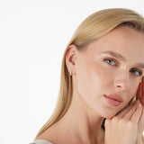 Graduated Lab Diamond Huggie Hoops, Nyxie