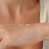 Graduated Lab Diamond Huggie Hoops, Nyxie