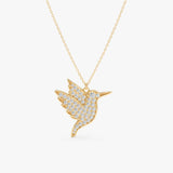 Diamond Hummingbird Necklace, Ophirelia
