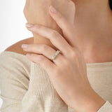 Dainty Lab Grown Wedding Band, Arli