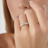 Dainty Lab Grown Wedding Band, Arli