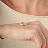 Dainty Lab Grown Wedding Band, Arli