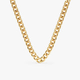 14k Yellow Gold Cuban Chain Necklaces