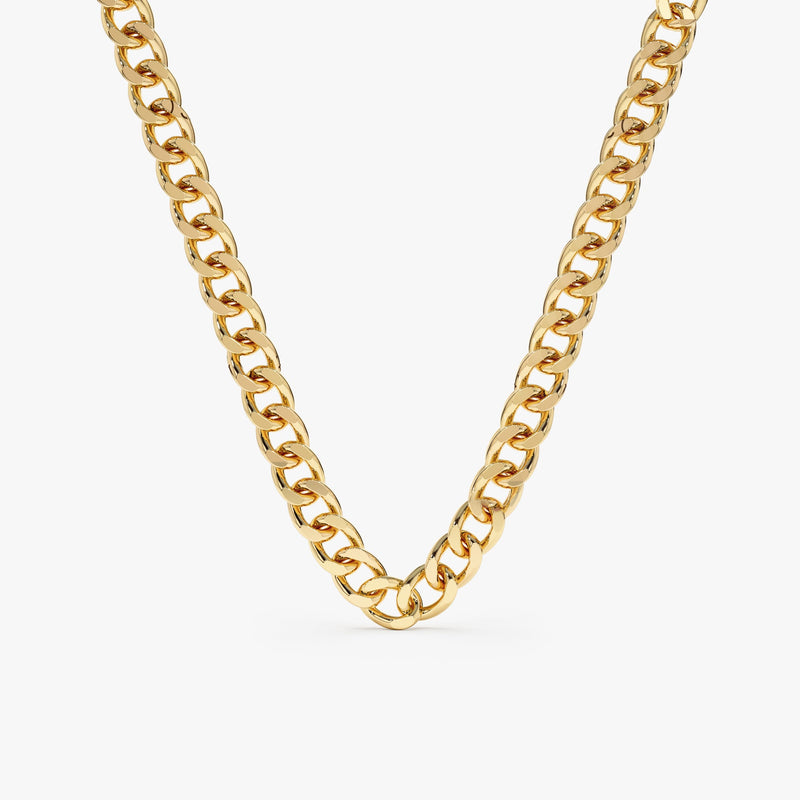 14k Yellow Gold Cuban Chain Necklaces