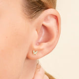 Handmade Natural Diamond Butterfly Earring stud