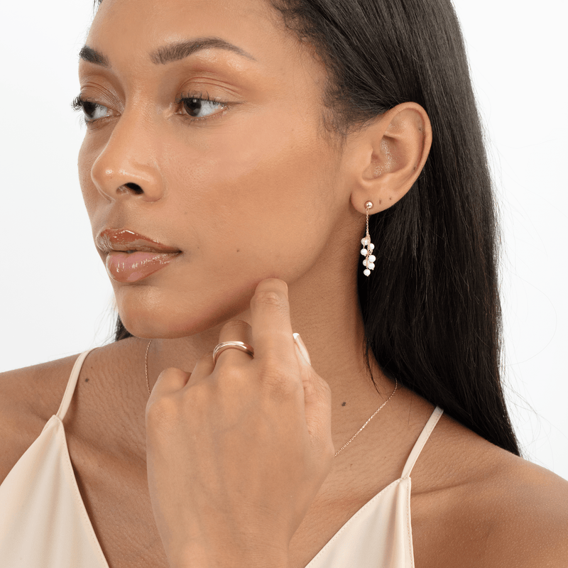 Dangle Pearl Earrings, Perla