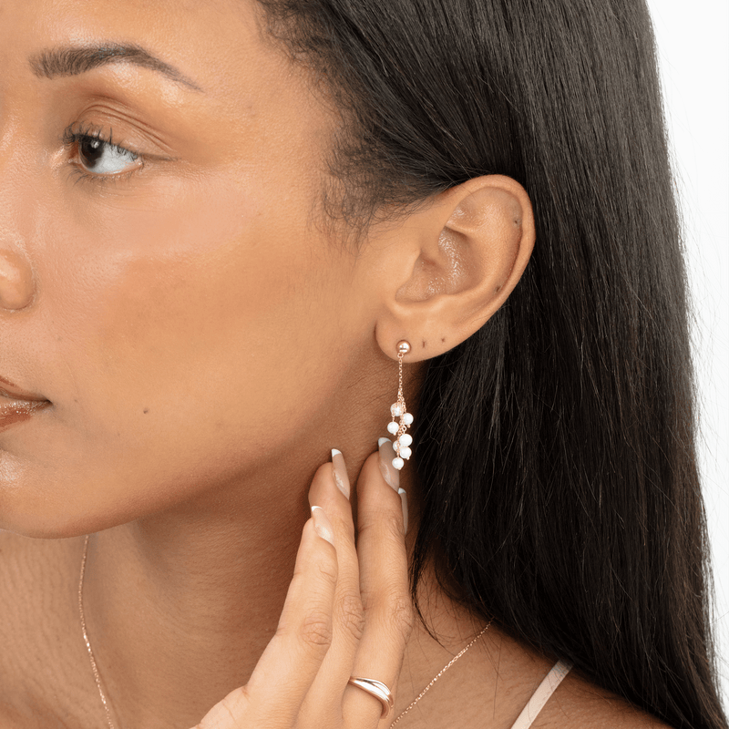 Dangle Pearl Earrings, Perla