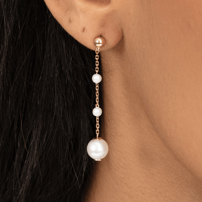 Natural Pearl Drop Earrings, Panni